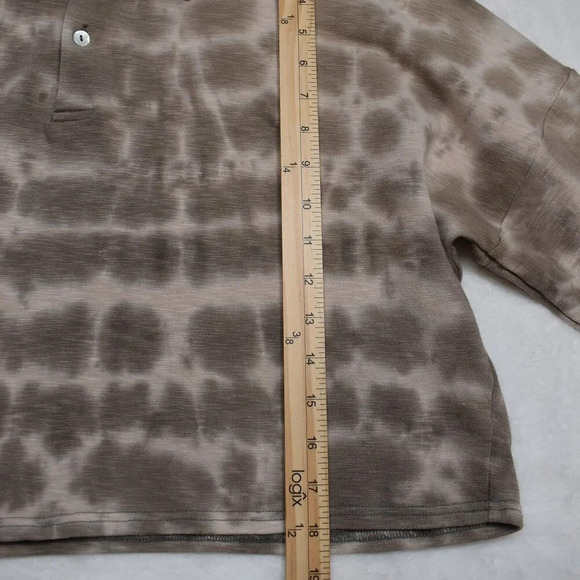 Olivaceous Sweatshirt Sz S Crop Oversized Modal Blend Neutral Athleisure Sporty - Picture 13 of 15